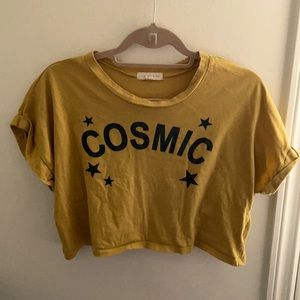L.A. Hearts yellow COSMIC top